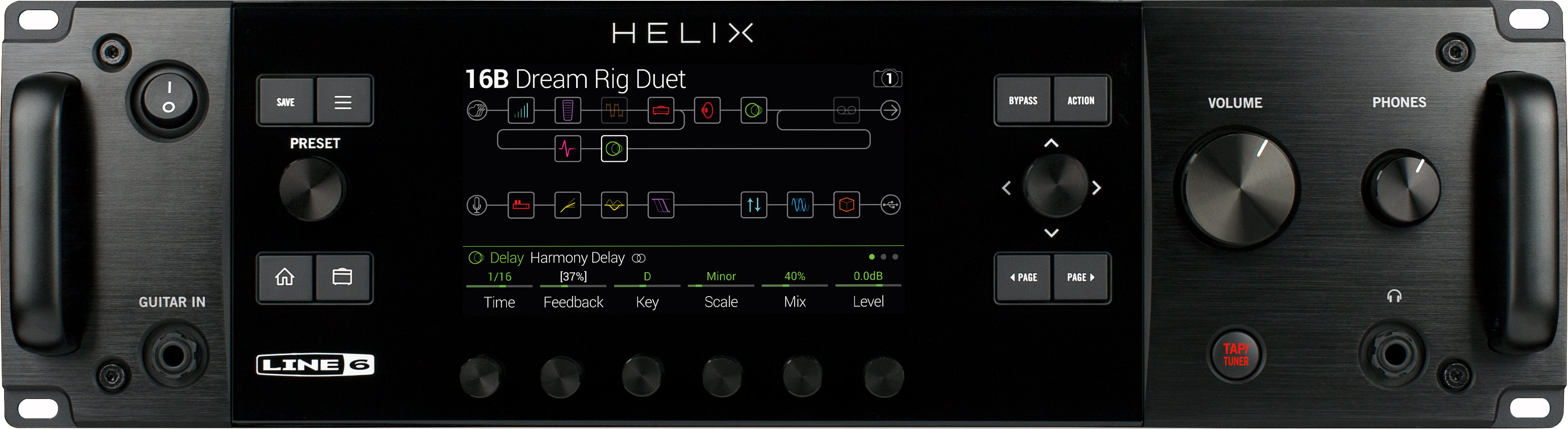 Line 6 Helix Rack Guitar Amp Modeller and Multi Effects Processor