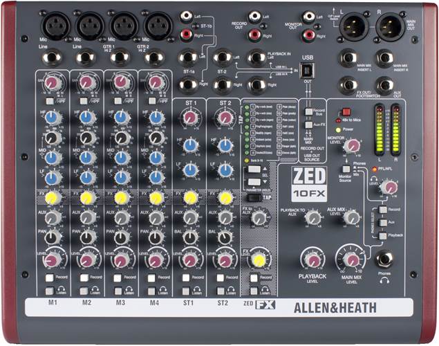 Allen & Heath ZED10FX Mixer