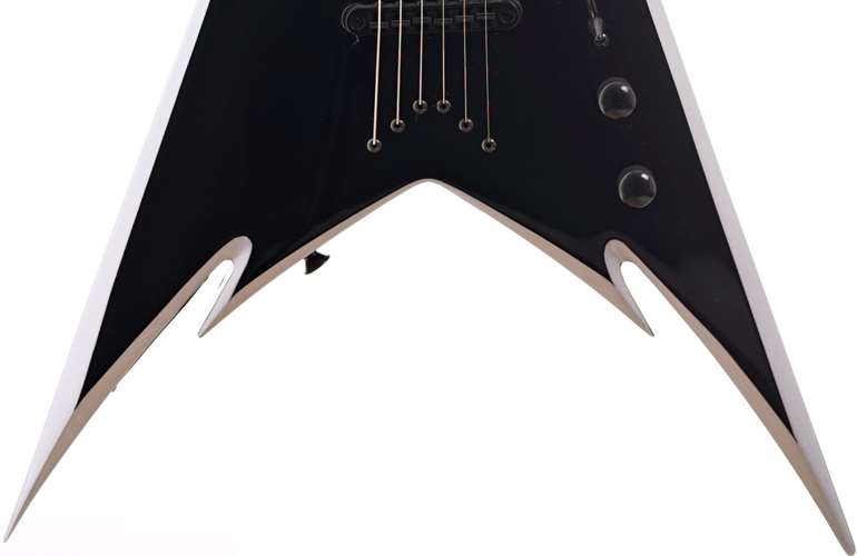 Jackson Phil Demmel PDXT String-Through King V Rosewood Fingerboard Black with Silver Bevels (Signed by Phil Demmel) #ICJ1708839 Jackson Phil Demmel PDXT String-Through King V Rosewood Fingerboard Black with Silver Bevels (Signed by Phil Demmel) #ICJ1708839