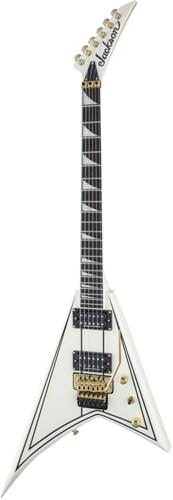 Jackson Pro Rhoads RR3 Ebony Fingerboard Ivory with Black Pinstripes