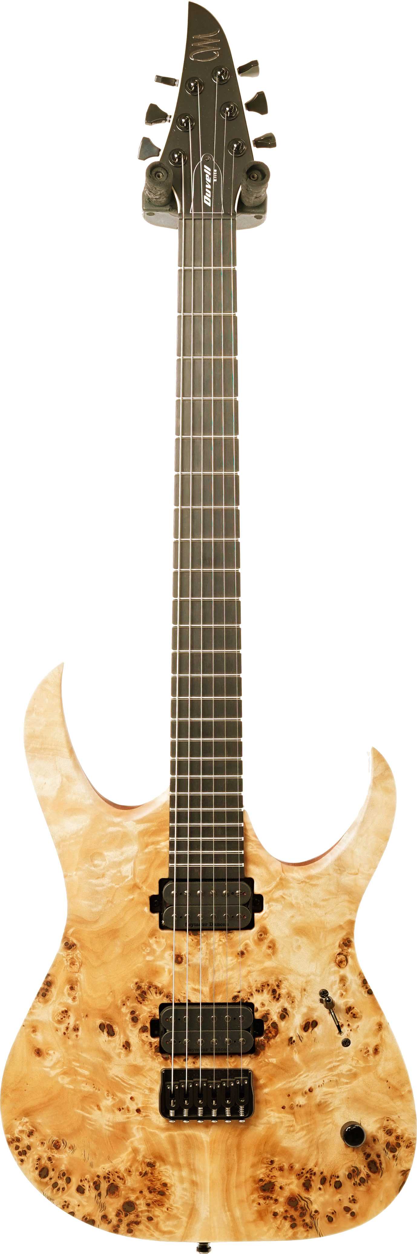 Mayones  Duvell 6 Elite Natural Matt Finish Eye Poplar Top Mahogany Body Seymour Duncan Nazgul/Sentient Set #DF1804448