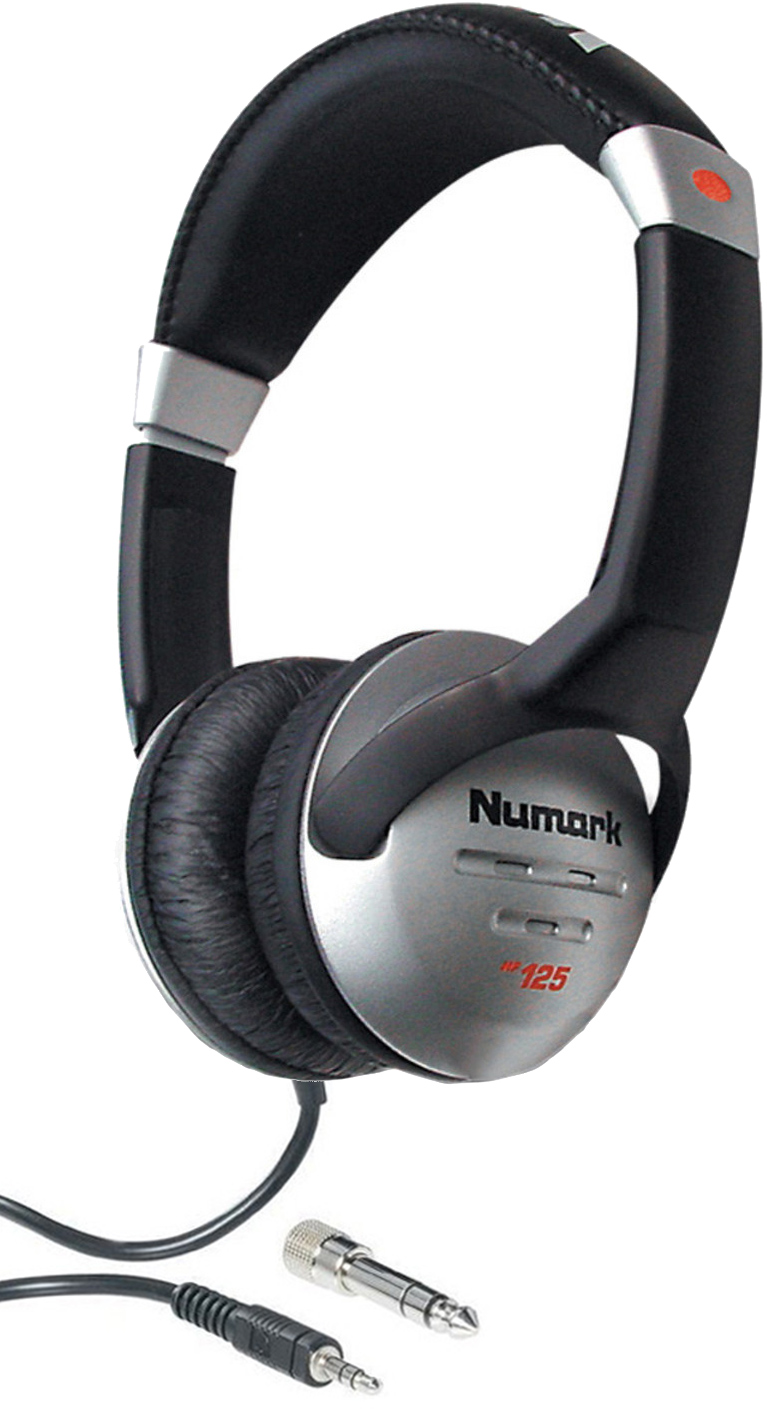 Numark HF125 Headphones and Adapter guitarguitar