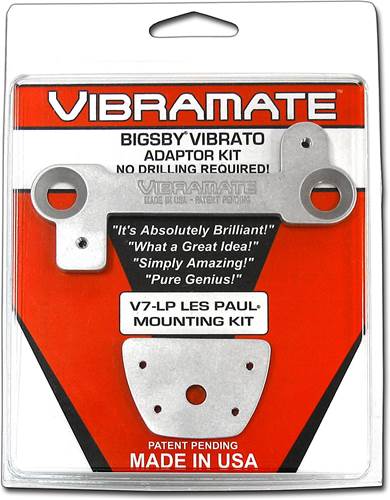 Bigsby Vibramate - V7 - adapts Bigsby B7 to fit on Les Paul without permanent modification - chrome
