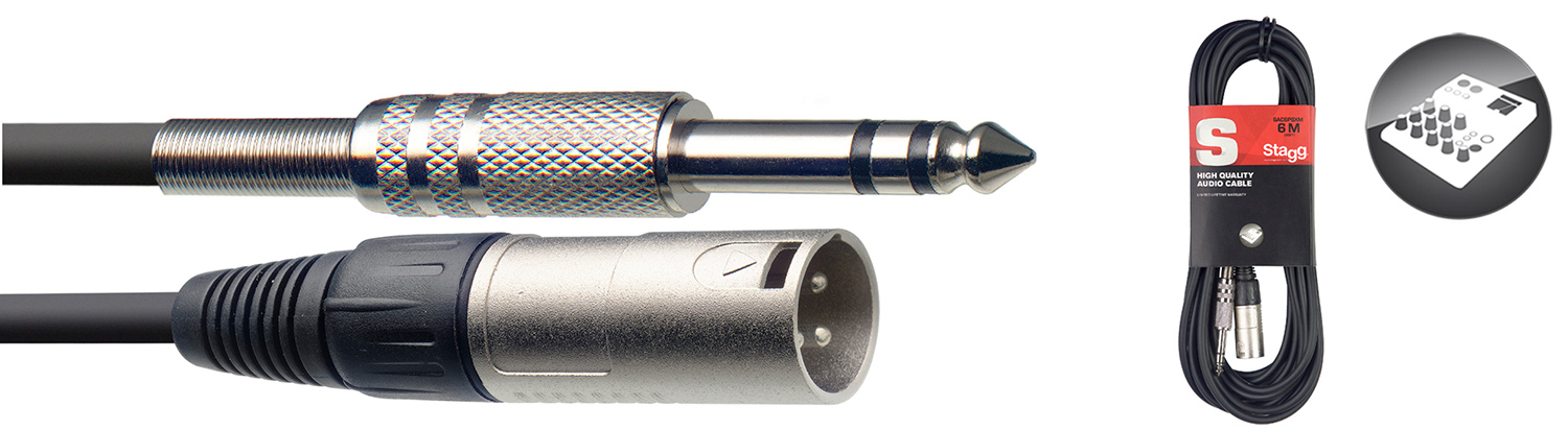 Stagg SAC6PSXM 6M XLR-Jack (Male)