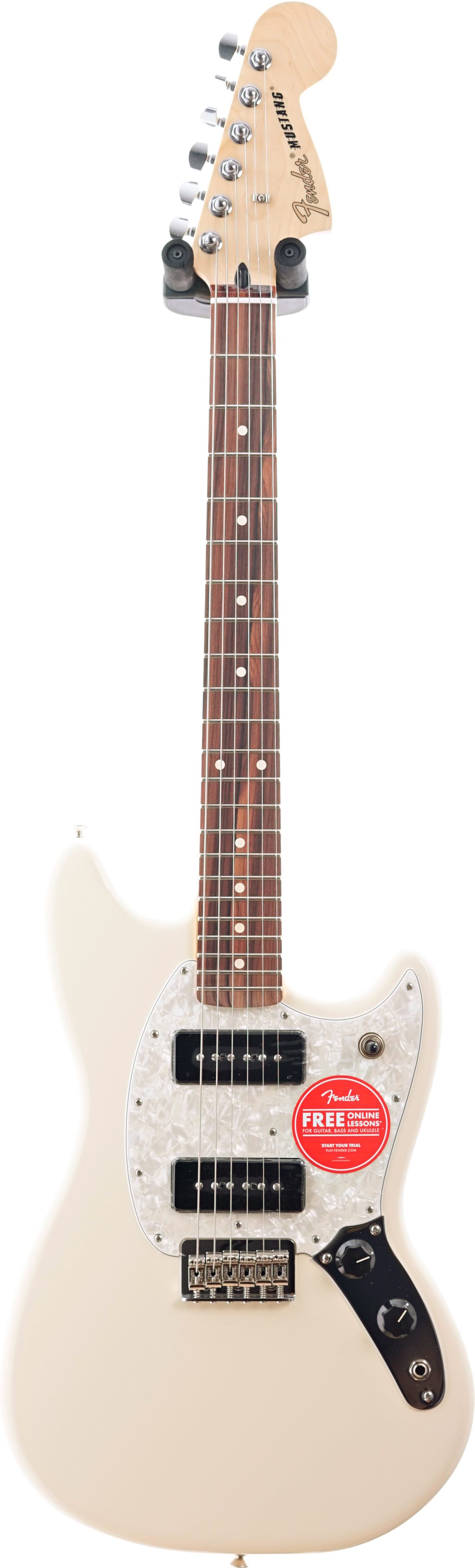 Fender Offset Mustang 90 Olympic White PF (Ex-Demo) #MX19086818