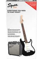 Squier Pack Short Scale Strat SSS Starter Black