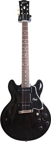 Gibson Custom Shop CS-336 Mahogany Black Gold Wrap Tail Nickel Bridge #CS702872