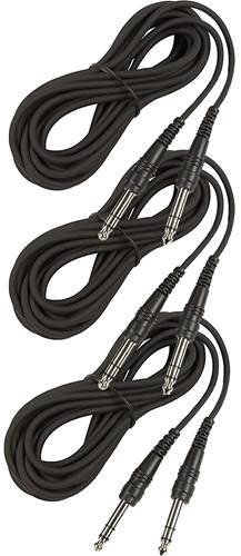 Whirlwind Triple Pack of STL20 - 6m TRS-TRS Balanced/Stereo Cables