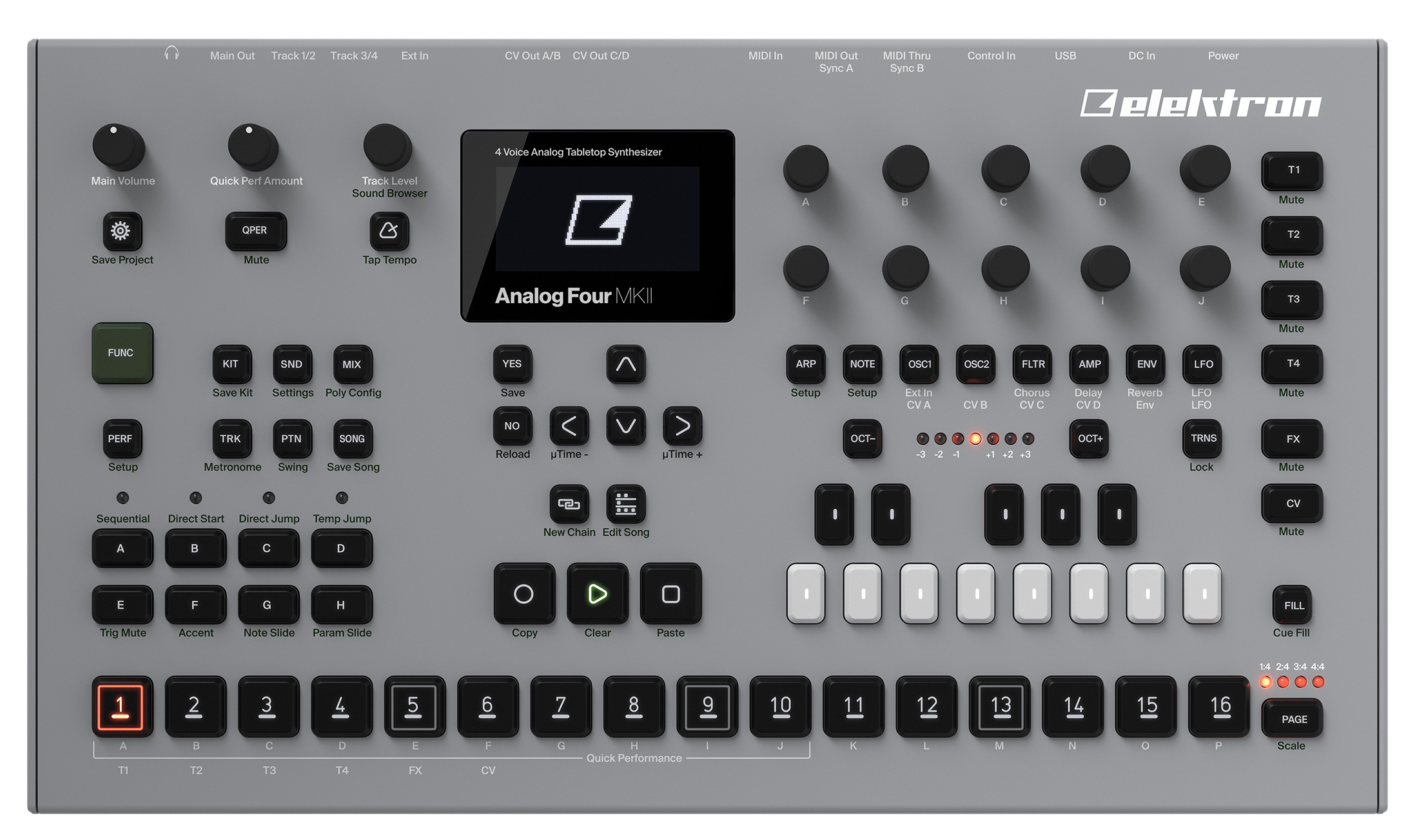 Elektron Analog Four MKII (Ex-Demo) #A0S1751DF004-71 | guitarguitar