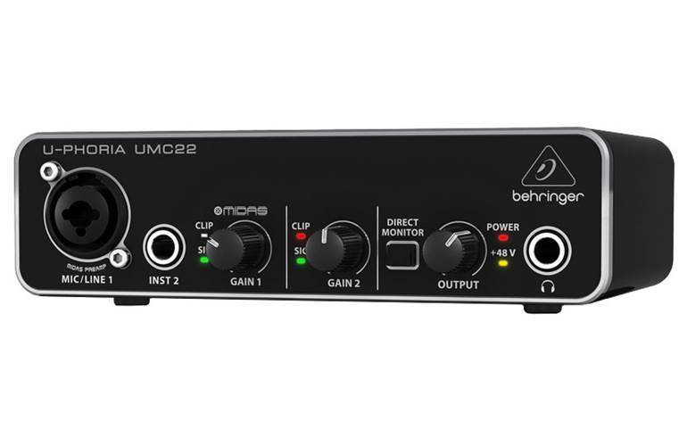 Behringer UMC22 USB Audio Interface