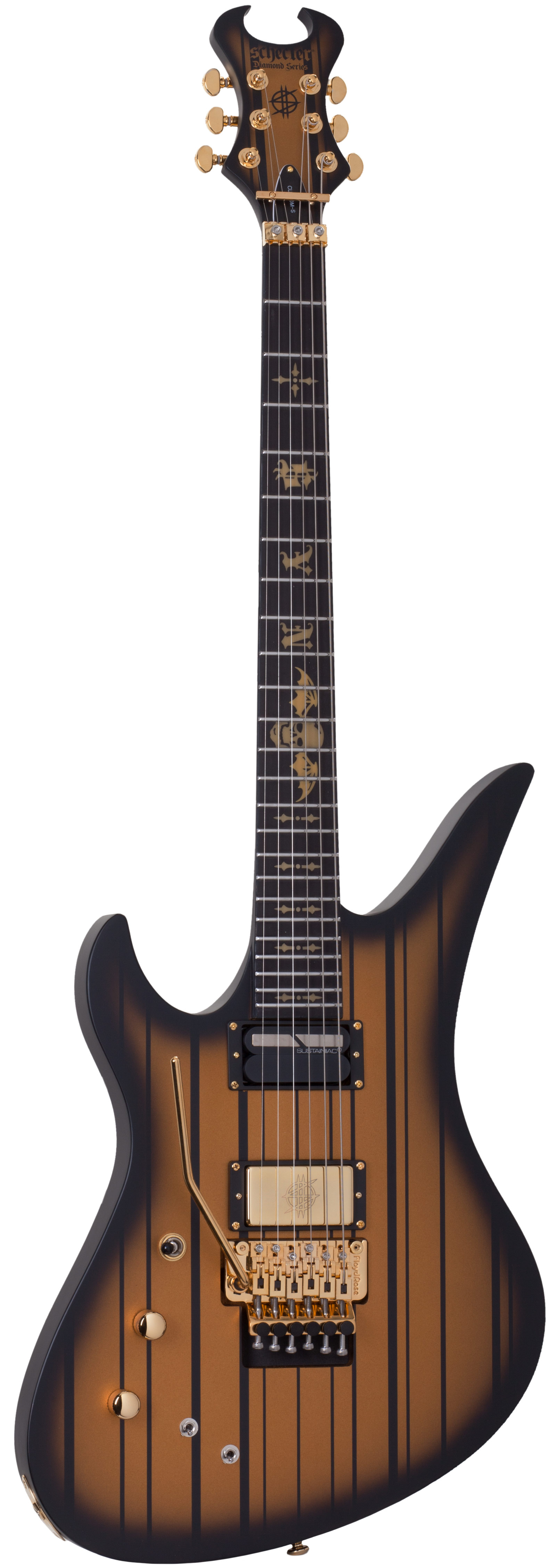 Schecter Synyster Gates Custom S w USA p/u Satin Gold Burst LH