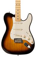 Fender 2018 Limited Strat Tele Hybrid 2 Tone Sunburst MN