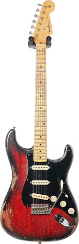 Fender Custom Shop 57 Strat Heavy Relic Black Cherry Burst Master Built by Jason Smith  #R94628