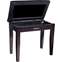 Roland RPB-100BK Piano Bench Satin Black Front View