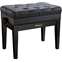 Roland RPB-500PE Adjustable Button Piano Bench Polished Ebony Front View