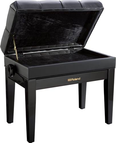 Roland RPB-500PE Adjustable Button Piano Bench Polished Ebony Roland RPB-500PE Adjustable Button Piano Bench Polished Ebony
