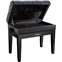 Roland RPB-500PE Adjustable Button Piano Bench Polished Ebony Front View