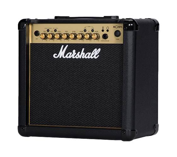 Marshall MG15GFX 15 Watt Black and Gold Combo Practice Amp Marshall MG15GFX 15 Watt Black and Gold Combo Practice Amp