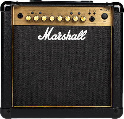Marshall MG15GFX 15 Watt Black and Gold Combo Practice Amp 