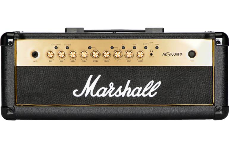 Marshall MG100HGFX 100 Watt Guitar Head Black and Gold