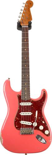 Fender Custom Shop NAMM LTD Roasted 1960 Relic Strat Faded Aged Fiesta Red #CZ536169