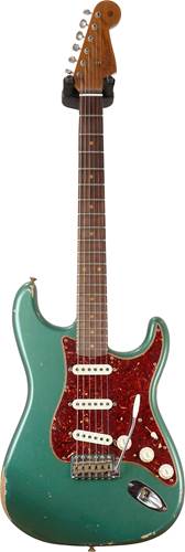 Fender Custom Shop NAMM LTD Roasted 1960 Relic Strat Aged Sherwood Green #CZ536555