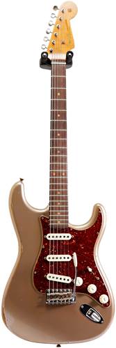 Fender Custom Shop NAMM LTD Roasted 1960 Relic Strat Aged Shoreline Gold #CZ534789
