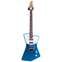 Music Man St. Vincent Blue Figured Roasted Maple/Rosewood White Front View