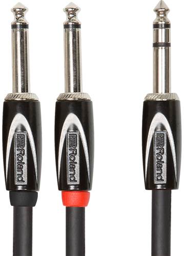 Roland RCC-10-TR28 1/4-inch TRS to two 1/4-inch TS Insert Cable