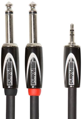 Roland RCC-15-3528 Interconnect Cable 3.5mm TRS-Dual TS Jack Y Cable - 15ft/4.5m
