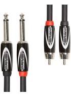Roland 3ft/1m Interconnect Dual TS Jack - RCA Stereo Cable
