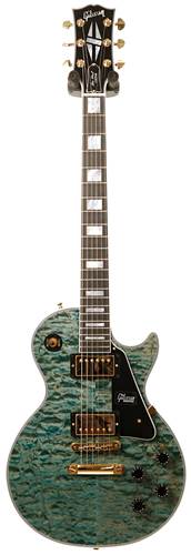 Gibson Custom Shop Les Paul Custom Quilt Ocean Blue Gold Hardware #CS703471