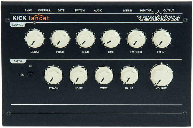 Vermona Kick Lancet Desktop Analogue Drum Generator guitarguitar