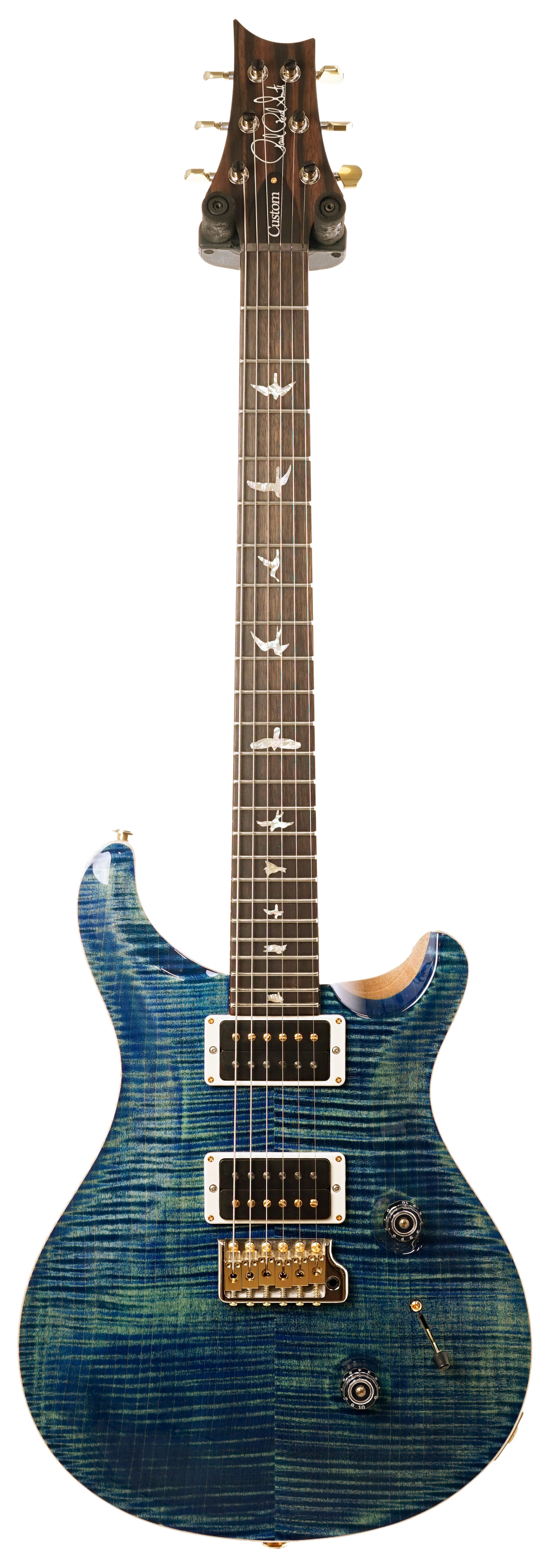 PRS Ltd Edition Wood Library Custom 24 River Blue 10 Top  #248921
