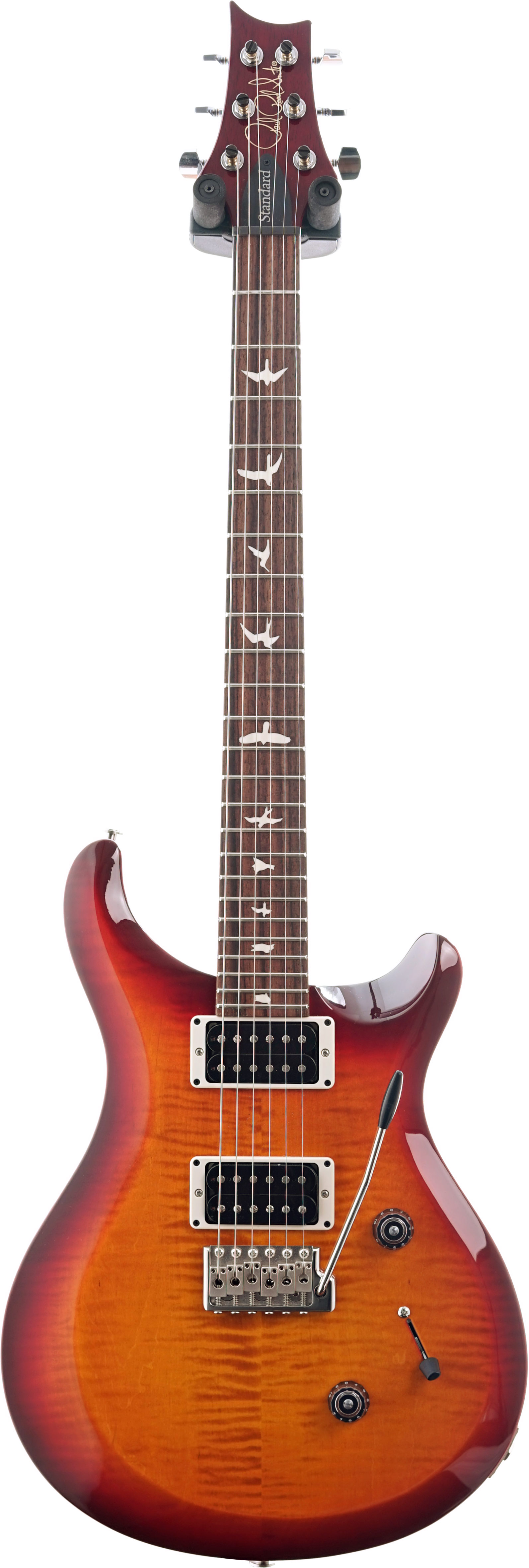 PRS S2 Custom 24 Dark Cherry Sunburst Birds #S2037421