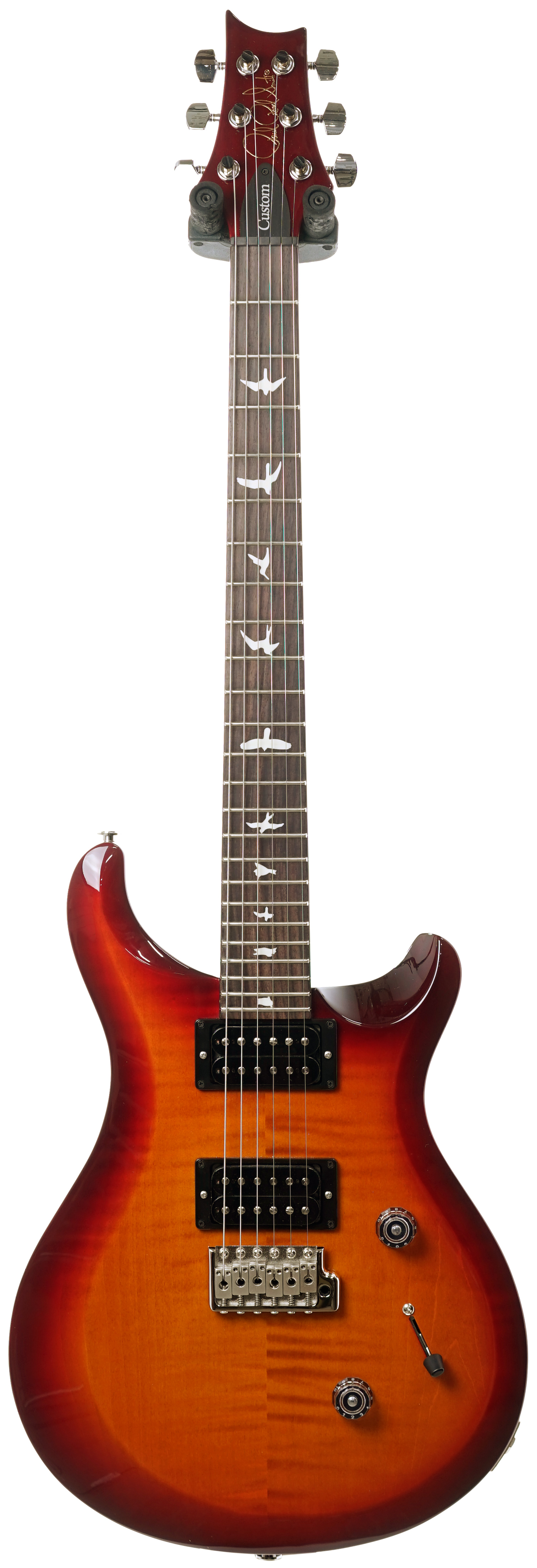 PRS S2 Custom 24 Dark Cherry Sunburst Birds