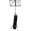 TOURTECH TTS-MUA3BK Folding Music Stand with Bag Front View