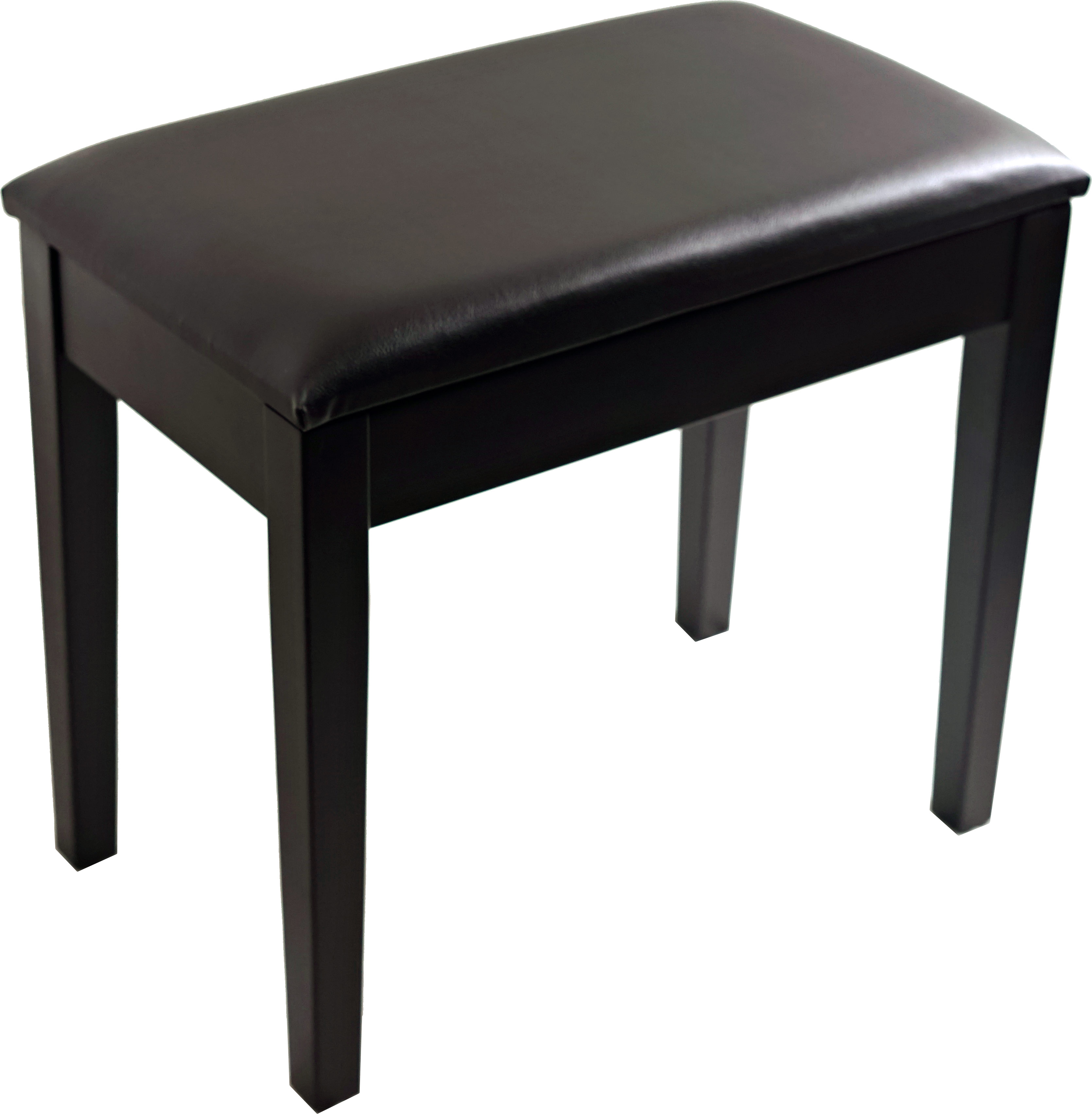 TOURTECH TTBE-P23BKMSBK Matt Black Piano Bench with Vinyl Top