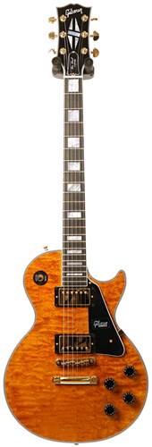 Gibson Custom Shop Les Paul Custom 3A Quilt Top Trans Amber #CS703475