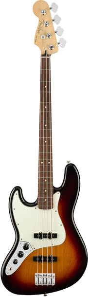 Fender Player Jazz Bass 3-Colour Sunburst Pau Ferro Fingerboard Left Handed