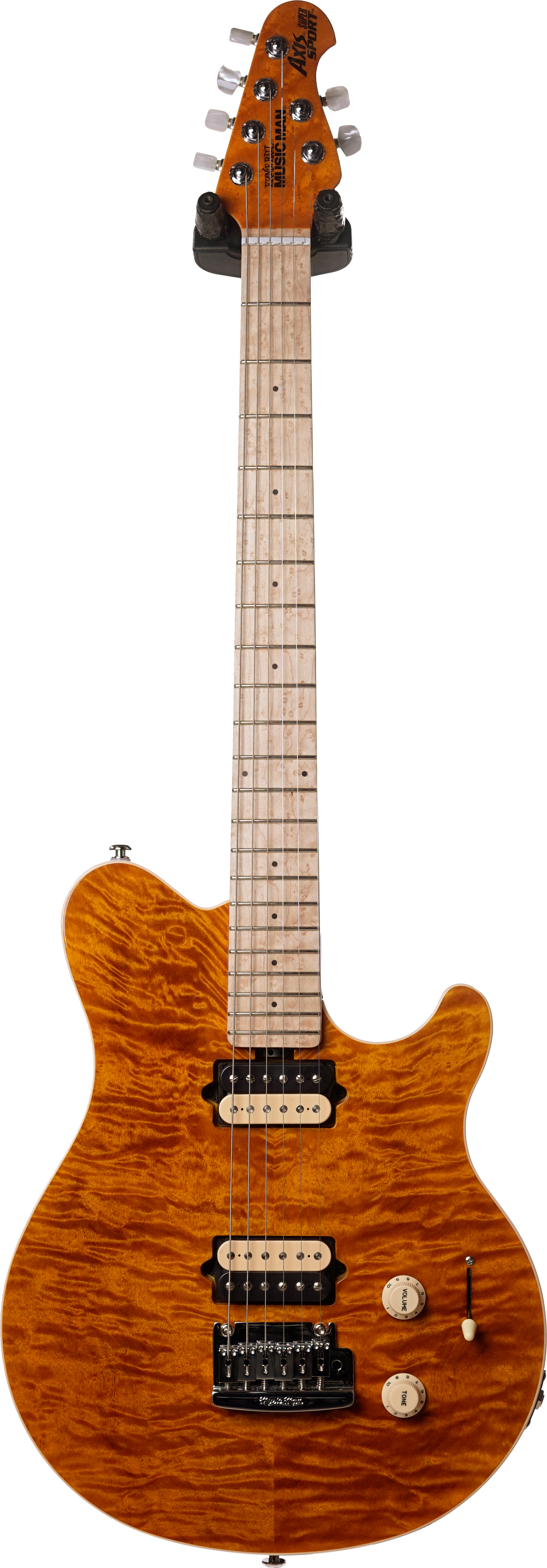 Music Man Axis SuperSport HH Trem Trans Gold Quilt MN