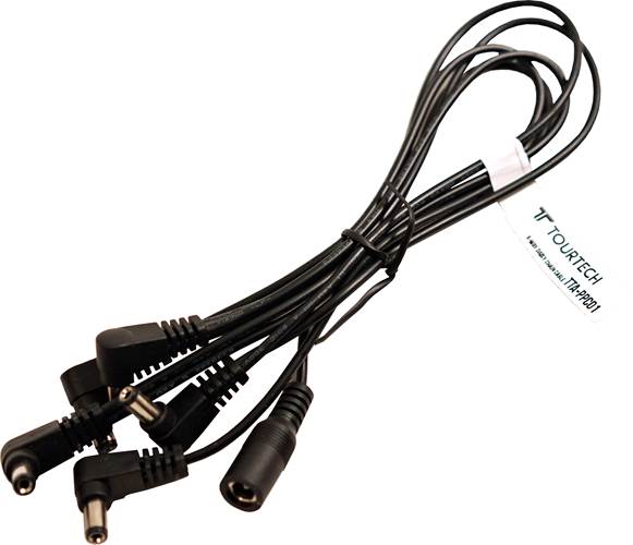TOURTECH TTA-PPC01 5 Way Daisy Chain Pedal Power Cable