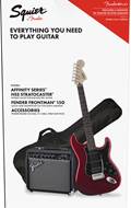 Squier Pack Affinity Series Strat HSS Candy Apple Red