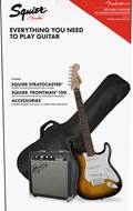 Squier Pack Strat Brown Sunburst