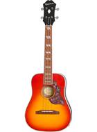 Epiphone Hummingbird Acoustic Electric Tenor Ukulele Outfit Faded Cherry Sunburst
