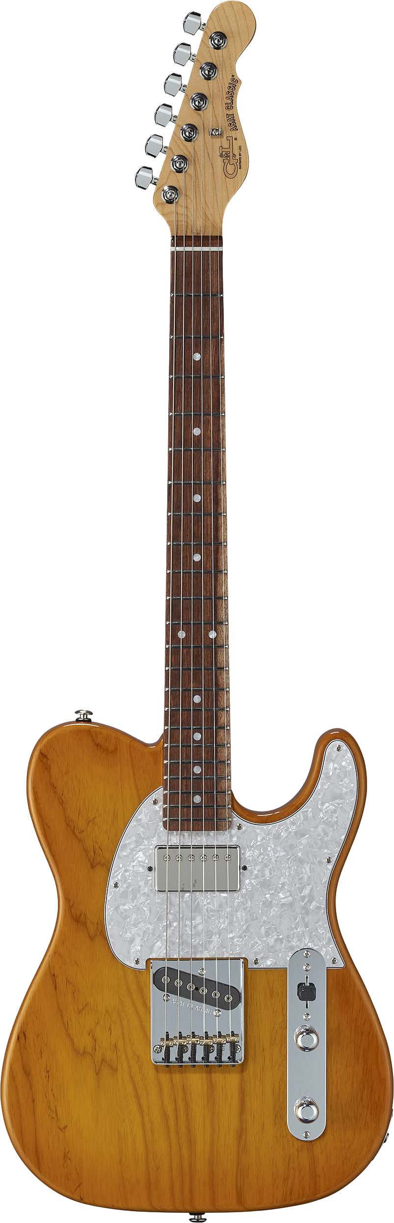 G&L Fullerton Deluxe ASAT Classic Bluesboy Honeyburst RW