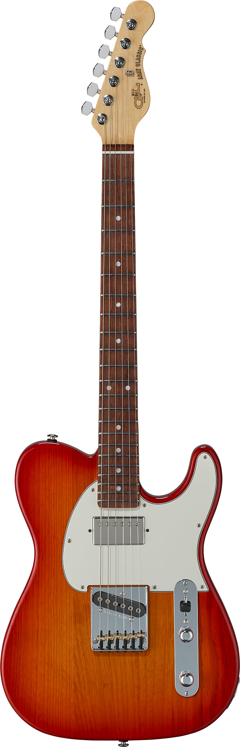 G&L USA Fullerton Deluxe ASAT Classic Bluesboy Cherryburst RW