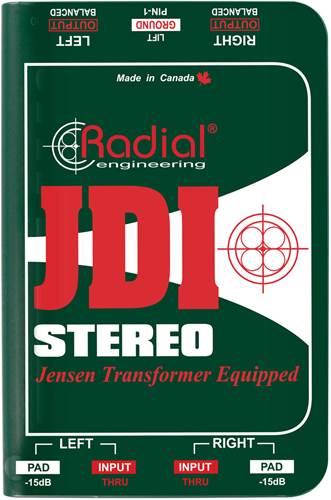 Radial JDI Stereo DI Box