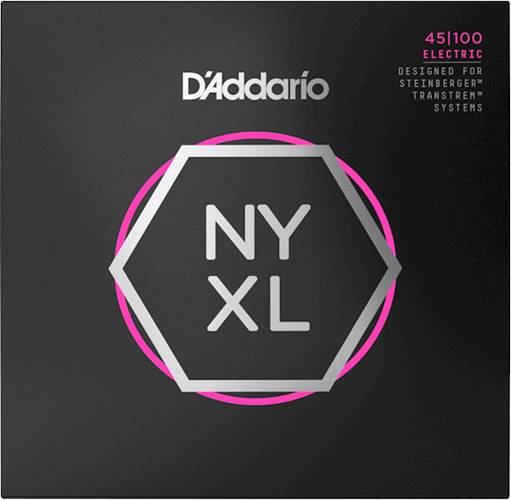 D'Addario NYXLS45100 Bass Set Long Scale, Regular Light, Double Ball End, 45-100