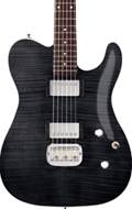 G&L Tribute ASAT Deluxe Carved Top Trans Black